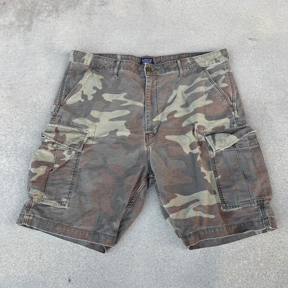 Levi's Mens Cargo Shorts 40 Camo Woodland Utility Cotton